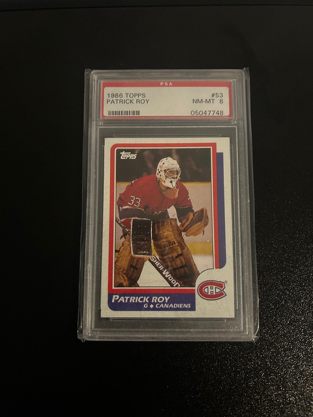 Patrick Roy Topps Rookie PSA 8 NM NM in Arts & Collectibles in Hamilton - Image 3