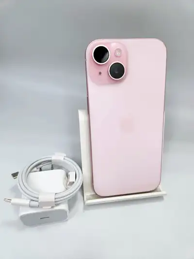 iPhone 15 128gb Pink 88% 3 Months Warranty W/Charger, View more