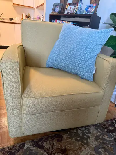 Swivel Armchair -Yellow , View more