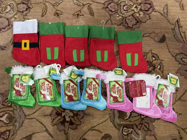 Christmas Stockings - for gift cards and decoration  in Holiday, Event & Seasonal in Calgary - Image 3