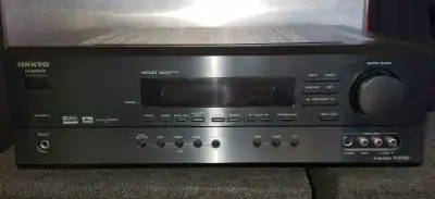 Onkyo 5 channel receiver. 65 watts per channel. Comes with remote. All channel work. Would make nice...