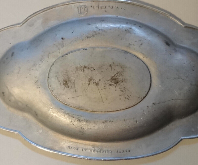 Vintage Metal Ashtray w/ Ornate Border Made in Occupied Japan in Arts & Collectibles in Oshawa / Durham Region - Image 4