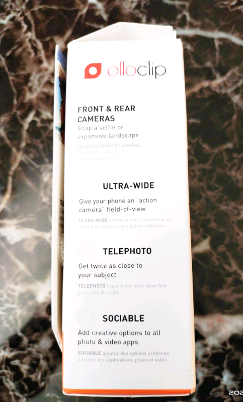 Iphone telephoto and Wideangle clip-on phone lens in Cell Phone Accessories in Mississauga / Peel Region - Image 10