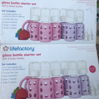 Life factory glass baby bottle set