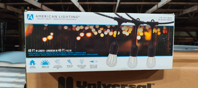 American Lighting 48 ft. 24-lt Warm White LED String Light in Indoor Lighting & Fans in Hamilton - Image 3