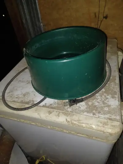 Heated water bowl, View more