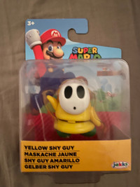 Yellow shy guy super mario jakks figure 2.5”