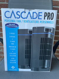 2 x table fans / 2 x ventilateur de table ( with remote control 