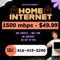 GET SUPER FAST ** HOME INTERNET DEALS ** $50 - 1.5GBPS , GET NOW
