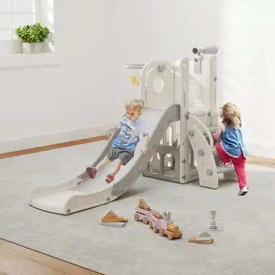 NEW 7-in-1 Toddler Slide Playset – Indoor/Outdoor Playground wit, View more