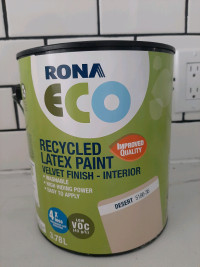 Rona environmentally friendly latex paint : desert color 23 cans