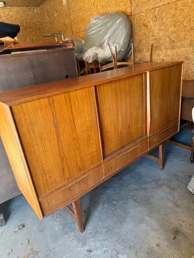 Mid century teak credenza, View more