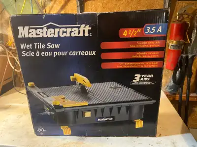 Mastercraft Wet Tile Saw, View more