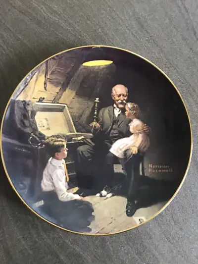 Norman Rockwell “Grandpa’s Treasure Chest" Plate*Reduced*, View more