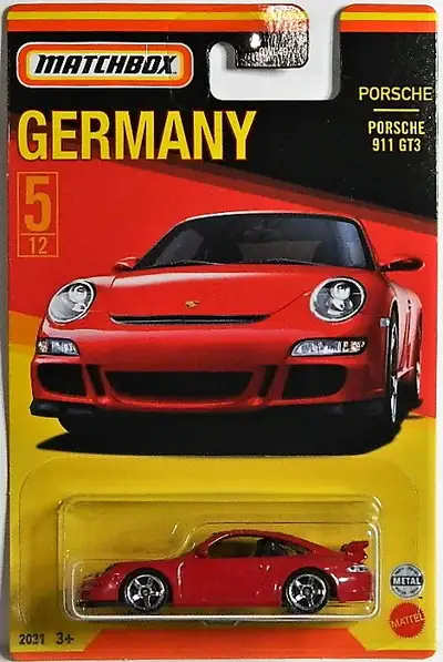 Matchbox Porsche 911 GT3 diecast new in package, $8 each. Pickup in north Ajax, shipping extra.
