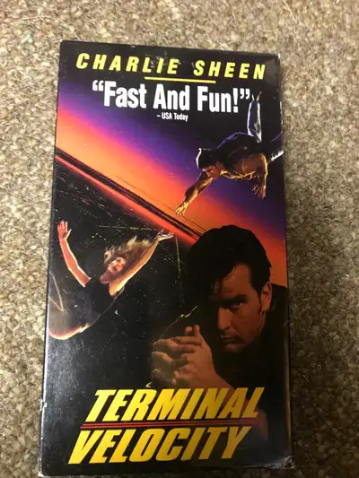 Terminal Velocity Movie Vintage VHS Cassette Tape, View more