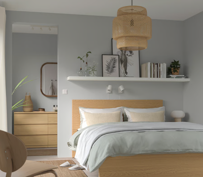 IKEA MALM Bed Frame – Oak Veneer (Full/Double) – Modern + Cozy, View more