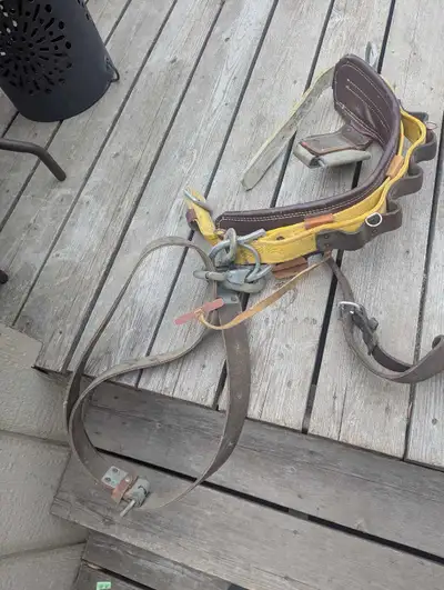 Klein climbing belt and Spurs, View more