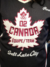 Salt Lake  City 2002 Team Canada Olympic Roots Hockey shirt
