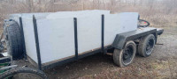 14ft dbl axel utility trailer 