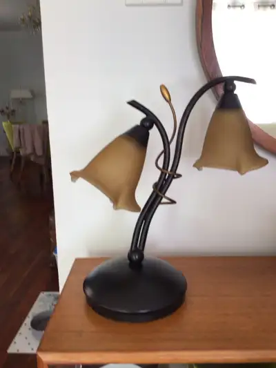 15” high Vintage accent Table Lamp, View more