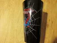 Marvel Comics AMAZING SPIDER-MAN Black Drinking Glass 2013