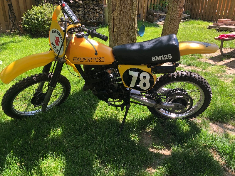 1978 RM125 Suzuki Vintage Motocross Dirt Bikes & Motocross St