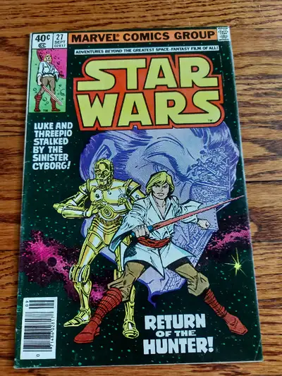 STAR WARS #27 MARVEL COMICS NEWSSTAND VARIANT 1979 LUKE C3PO, View more