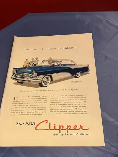 1955 Clipper Custom Constellation Original Ad Packard, View more