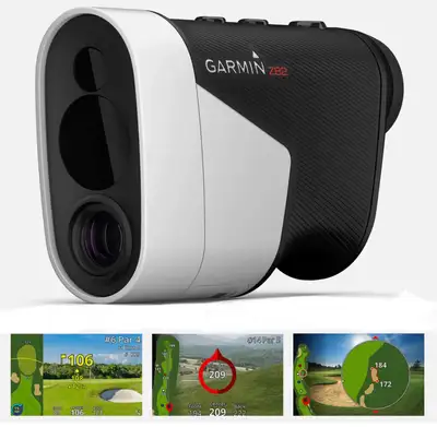 Product Details Garmin Approach Z82 Rangefinder OVERVIEW: GREEN VIEW - The map overlays show the hol...