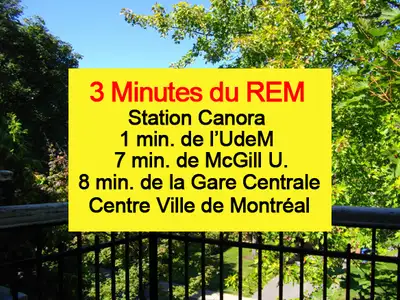 VILLE MONT ROYAL, LA CITE-JARDIN PAR EXCELLENCE QUI VOUS CHARMERA AVEC SA QUALITE DE VIE RESIDENTIEL...