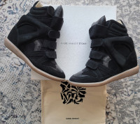 ISABEL MARANT WEDGE SNEAKERS-SIZE 9 (fits between 8 & 8.5)