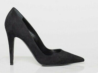 BN Tamara Mellon Black Suede Pumps Heels Shoes Womens