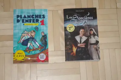 À vendre 2 livres pour pré/ados ou ados. Ils sont en excellent état. Je peux les laisser pour 1,50$...