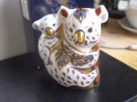 Royal Crown Derby Paperweight Figurine - " Koala and Baby " -