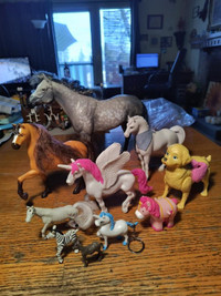 TOY HORSES LOT Spirit, Unicorns, Pegasus Big Ones and Small Ones