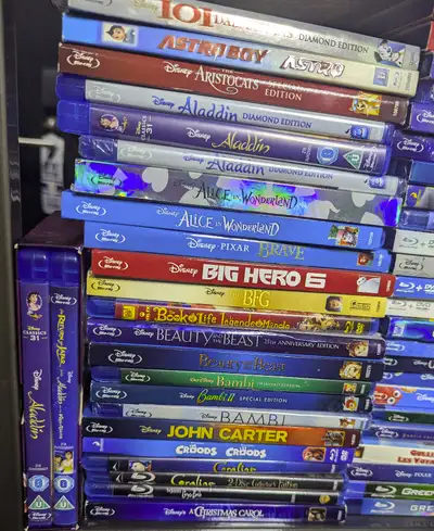 DISNEY BLU-RAY Bambi Lion UP Beauty TOY Snow Cars Jungle Dragon, View more