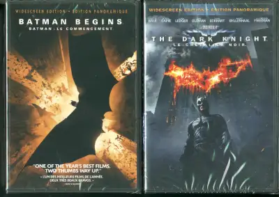 Batman Begins Dark Knight DVDs Factory Sealed More, View more