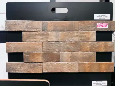 Create a high end brick look that you want for less. Perfect for fireplace surround , shower wall, b...