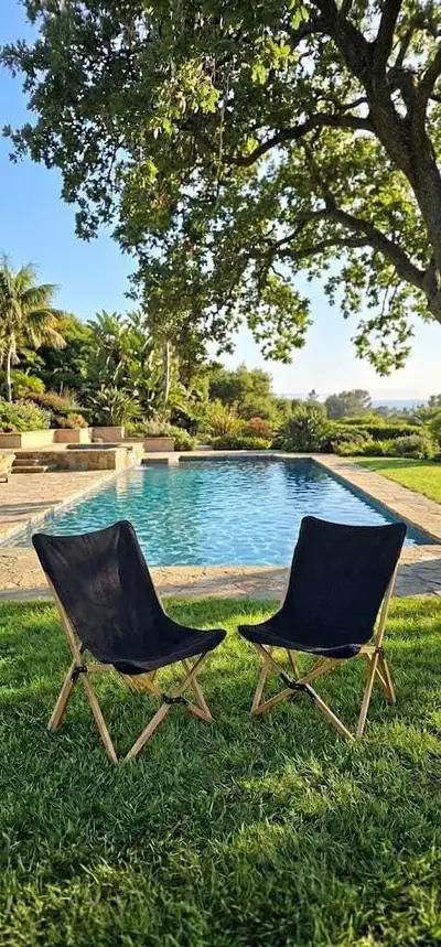 Chaise de piscine pliante en bois, View more