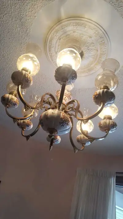Dutch vintage ceiling lamp, View more
