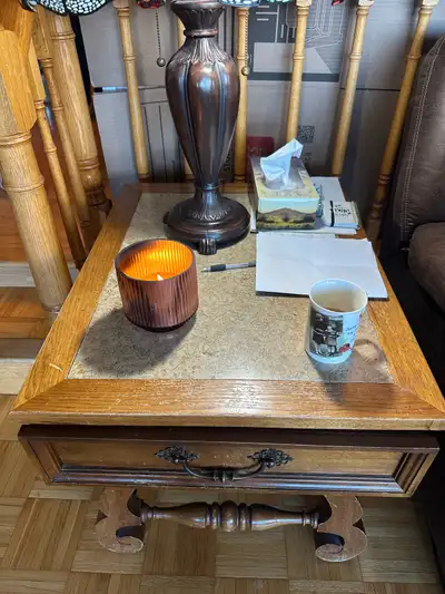 Pair of Side Tables - Marble Center, View more