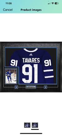 Authentic Framed and Signed Tavares TML Jersey