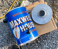 Vintage metal advertising Maxwell house Coffee urn maker sign