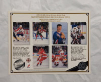 1991-92 NHL/UPPER DECK ALL-ROOKIE TEAM COMMEMORATIVE  SHEET
