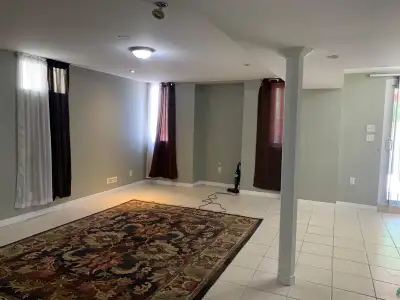 Walkout 2 bedroom basement for rent in Mississauga, near Derry McLaughlin/Mavis. Really open, spacio...