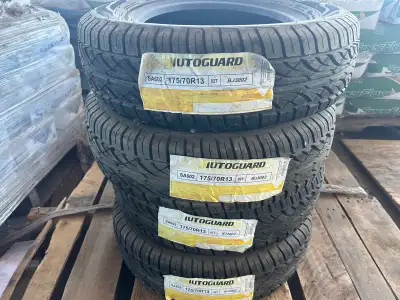Brand New in with tags! Get ready for the road with these brand new Autoguard SA602 175/70R13 tires,...