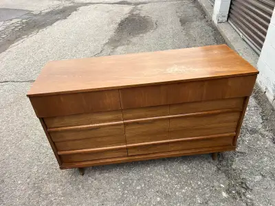 Free delivery used antique Wooden Dresser with 6 Drawers, View more
