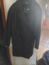 Men's med like new danier black 3/4 jacket