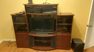 Old entertainment unit, 32" TV.